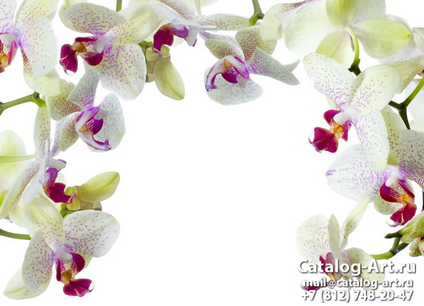 Натяжные потолки с фотопечатью - Розовые орхидеи 22
